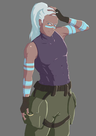 Drawing that I made of an OC that belongs to Ethemos.